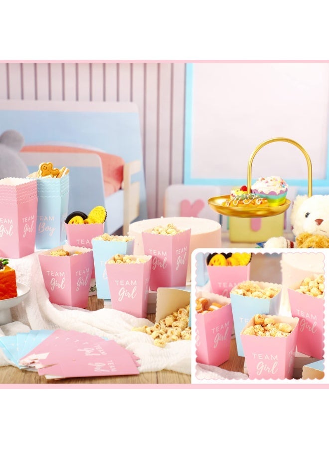 10 Pcs Gender Reveal Popcorn Boxes - (5x Team Boy & 5xTeam Girl) - Image 5